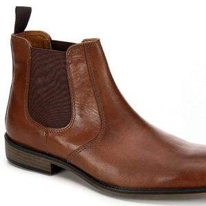 Franco Fortini Mens Trevor Chelsea Leather Ankle B